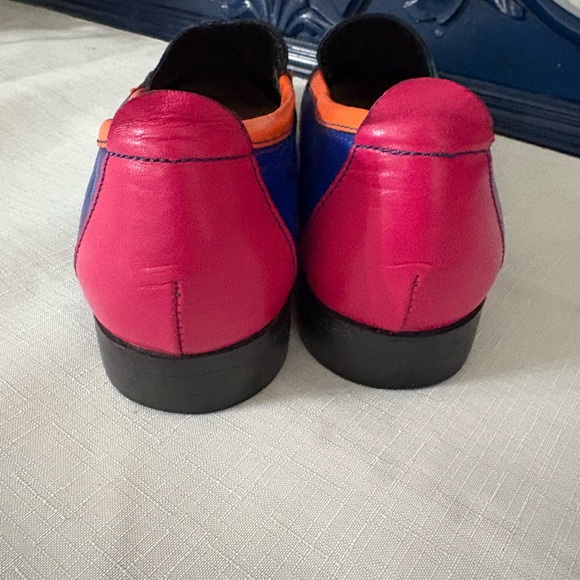 Vintage Rare Find Nina Arpeggios Leather Colorblock Loafers Size 7 - Picture 3 of 4